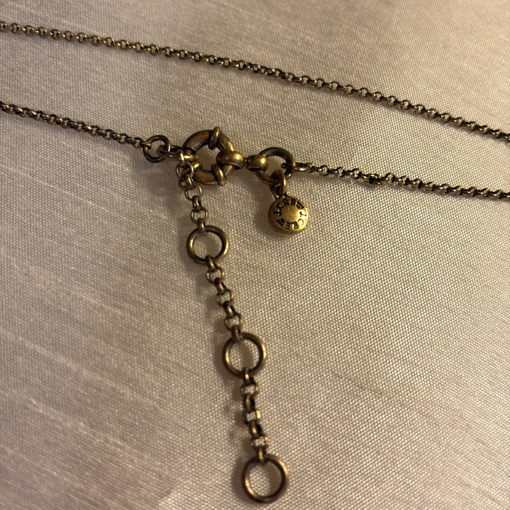 J.Crew Elegant Blue and Black Pendant Necklace - Picture 4 of 7